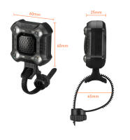 Awapow Impermeable con Carga USB 140dB Alarma Seguridad Campanas de Ciclismo 8 Modos Luz de Cabeza para Bicicleta - details 7