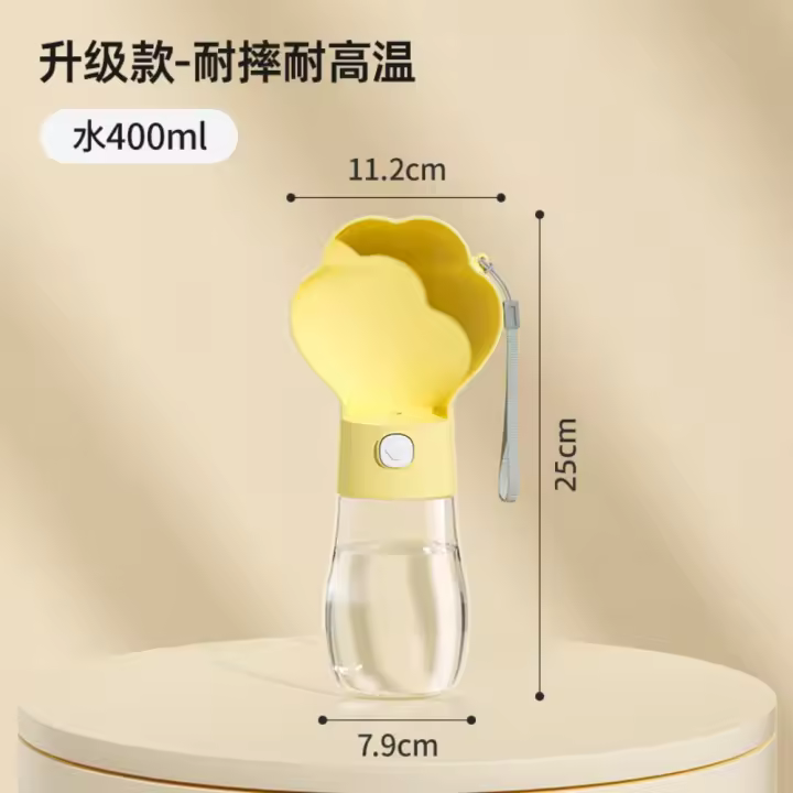 Taza de Agua Portátil para Mascotas Botella de Agua para Perros y Gatos para Caminatas - 1
