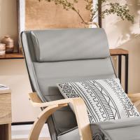 Relax Reposapiernas Sillón de Relax Ajustable Beige 50 x 80 x 90 cm FST16-W - details 14