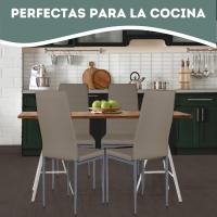 Pack de 2 Sillas de Comedor Tapizadas - Sillas Cocina Tapizadas - Pack Sillas Comedor (Blanco, 2) - details 20