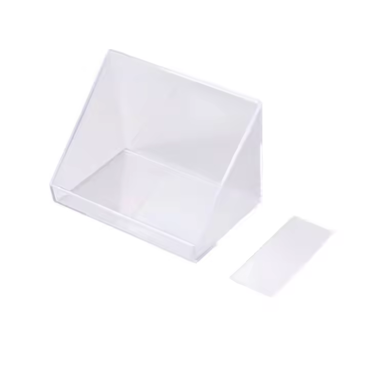 Organizador de gabinete con espejo de plástico, autoadhesivo blanco/transparente, estante para lápiz labial, montado en la pared, ahorro de espacio - 1