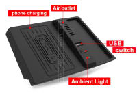 Cargador inalámbrico Car Qi para Subaru Forester Accesorios de alta velocidad 15W Panel de carga de teléfono móvil Modificación interior de las piezas 2019-2024 - details 3