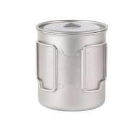 Olla al aire libre, 450 ml, 550 ml, 650 ml, 750 ml, picnic, utensilios de cocina de titanio para acampar, taza de agua - details 1