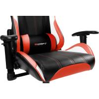 Gaming Profesional, reposabrazos ajustables 2D, pistón clase 4, giratoria, mecanismo de mariposa, cojín lumbar y cervical, color negro/blanco/azul - details 37