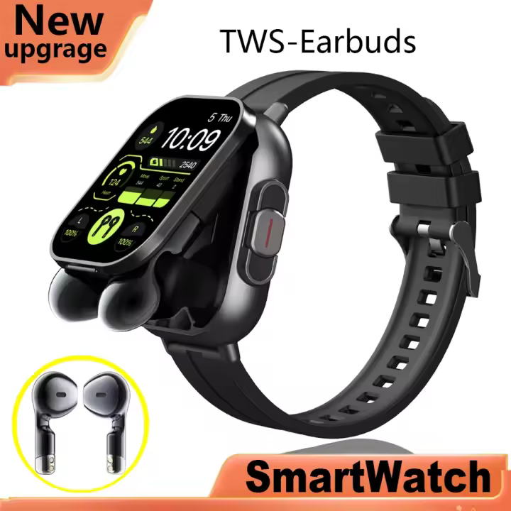 Reloj inteligente con Bluetooth, dos en uno TWS dispositivo de audio, inalámbrico, doble, Nuevo, 2024 - 1