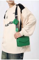 Bolso cuadrado pequeño oscuro Trend Bolso combinado 2 en 1 Bolso de la caja del sobre de cuero de los hombres y las mujeres Bolso pequeño bandolera - details 29