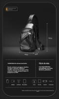 Pequeña mochila deportiva viaje de negocios bolsa de pecho de viaje Oxford tela impermeable hombro bolsa de mensajero - details 0