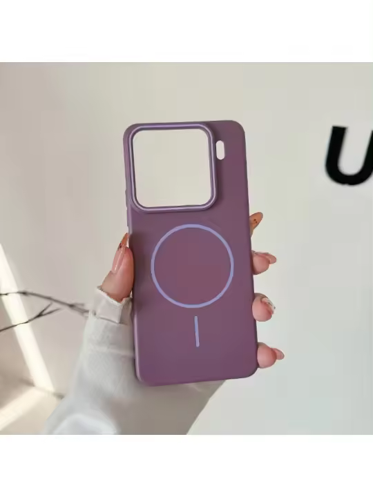 Funda de Teléfono Magsafe de Lujo Delgada y Mat Carga Inalámbrica Magnética Sencilla - 1
