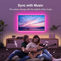 Tiras LED RGB Sincronizadas Con Música Para TV Y Decoración De Habitaciones 5V USB Tira De Luz Adhesiva Para Iluminación Trasera De TV Y Dormitorio - details 1