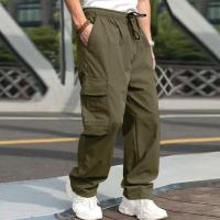 Europa y los Estados Unidos hombres nueva primavera otoño jóvenes calle hombres pantalones casuales moda suelta pantalones de tubo recto monos - details 1