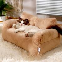 Estera de cama para perro, cama suave de felpa para gato, sofá cómodo y cálido para invierno, nido para gato, lavable, desmontable, casa para dormir para gatito y cachorro, primavera - details 2