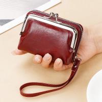 Cartera pequeña compacta de cuero PU para mujer, monedero Vintage con cremallera, Clip Vintage, bolso de muñeca de órgano - details 3