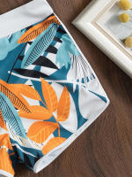 Conjunto de bikini con cuello en V para mujer, bañador Sexy con estampado Floral, traje de baño con cordones, traje de baño de 2 piezas de cintura alta - details 5