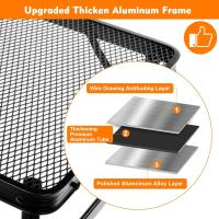 Mesa Plegable, fácil de Guardar, Mesa de Picnic compacta y portátil para Parrilla, Camping al Aire Libre, jardín, Patio, Comedor, Barbacoa, Fiesta, Mercado, 3 pies (Mediana, Plateada) - details 25