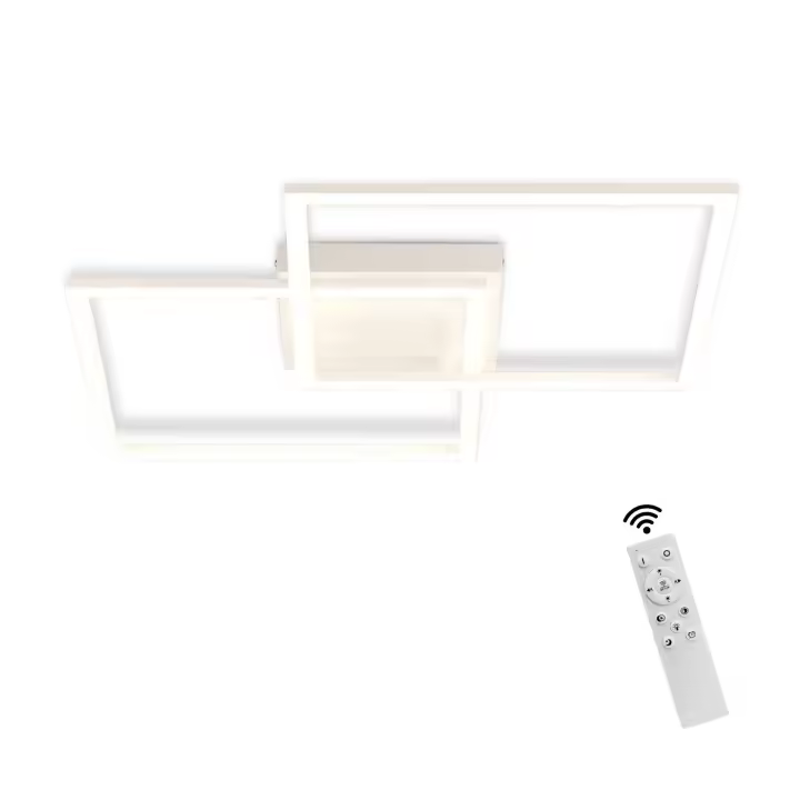 CBJKTX Luz de techo LED regulable para sala de estar, diseño moderno con Control remoto, lámpara de cocina de 52W, dormitorio para comedor, cocina - 1