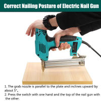 Pistola Eléctrica Recta de 2000W 220V Herramienta de Carpintería de Alta Potencia y Durabilidad con Clavos Eléctricos de 10-30mm - details 3