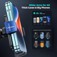 Soporte de teléfono para coche, abrazadera más ancha y gancho de Metal, ventilación [fundas gruesas amigables], soportes de teléfono para automóvil - details 5