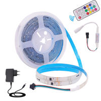 Tira de luces LED RGB de 5M, 10M, WS2811, controlador RF WS2812B de 21 teclas, SMD5050, 18LED/m, direccionable individualmente, luz de píxel a todo Color - details 1
