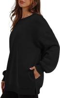 Sudadera holgada de manga larga con cuello redondo para mujer - details 14