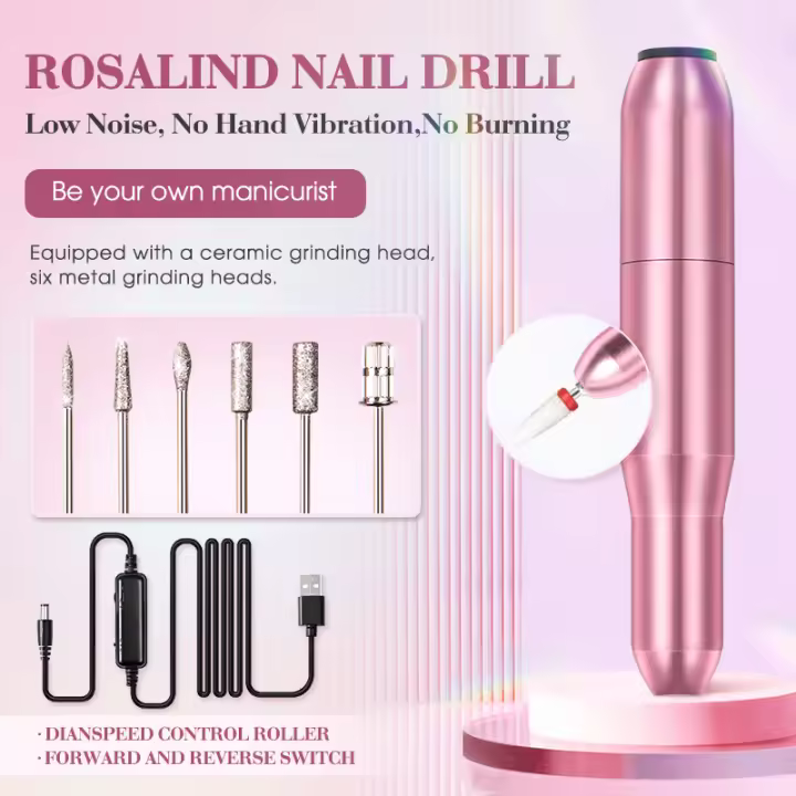 ROSALIND-máquina de manicura, lijadora de uñas, removedor de piel muerta, pluma de Arte de uñas, pulidor de uñas eléctrico, herramienta de manicura - 1