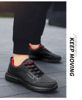 Zapatillas de deporte de cuero para hombre, zapatos informales impermeables, zapatillas ligeras para correr al aire libre, Tenis deportivos, zapatos planos masculinos - details 18