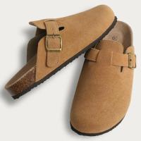 Zapatillas de Corcho de Gamuza a la Moda para Hombres Sandalias de Soporte para Arco - details 19