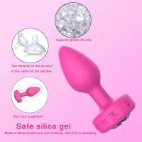 Vibrador Anal para hombres, tapón Anal, masajeador portátil, consolador con Control remoto inalámbrico, vibración sexual para juguetes para adultos masculinos - details 2