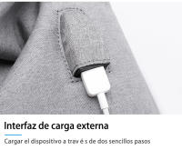 Mochila informal con tapa para hombre, bolsa impermeable con contraste de color ligero, para ordenador de 15,6 pulgadas, para estudiantes - details 10
