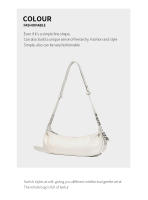 Bolso Cruzado de Moda de Luna Media de Cuero Suave Bolso Oblicuo de Hombro con Sensación Premium - details 8