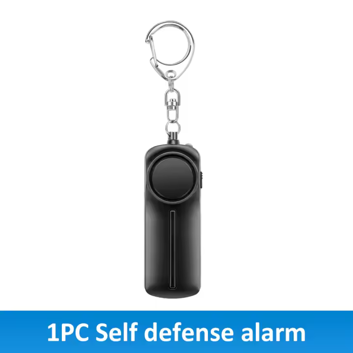 Sectyme alarma de seguridad de autodefensa, luz LED de carga de 130dB, antirlobo para estudiante y mujer, con llavero, alarma de emergencia - 1