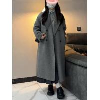 Abrigo de Lana para Mujer de Alta Gama con Estilo Hepburn Corto Tendencia de Invierno Casual con Forro de Seda - details 3
