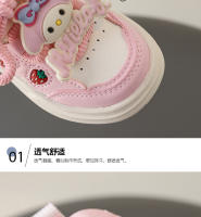 Zapatos de tablero para niñas primavera y otoño nuevos zapatos deportivos de cuero para niñas estudiantes Velcro casual compañeros de clase zapatos de dibujos animados - details 2