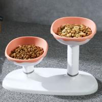 Cuenco ajustable para mascotas de gran capacidad, cuenco desmontable para base alta para gatos, cuenco doble de plástico, cuenco de alimentación para comida de perros, gatitos y cachorros - details 16