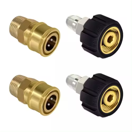 Juego de adaptadores para lavadora a presión, M22 (M22-14MM) a conexión rápida de 3/8'' (paquete de 2) - 1