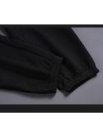 Conjunto de camiseta y pantalones cortos informales para hombre, chándal de Color liso, tres piezas holgadas de verano, talla 3XL - details 27