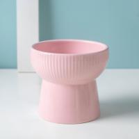 Cuenco de cerámica para gatos, cuenco creativo inclinado/boca plana para mascotas, base alta, gran capacidad, multiusos, cuenco de alimentación para comida de perro, protección del cuello - details 5