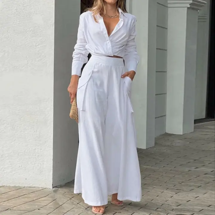 Verde 2025 INS Estilo Temperamento Conmutador Tendencia Camisa de Moda Traje Casual - 1
