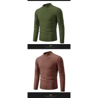 Suéter Casual de Hombre Primavera Moda Básica Sólida Cuello Mock Ajustado Comodidad Tejido de Otoño para Mujeres Material Exterior Viscosa - details 15