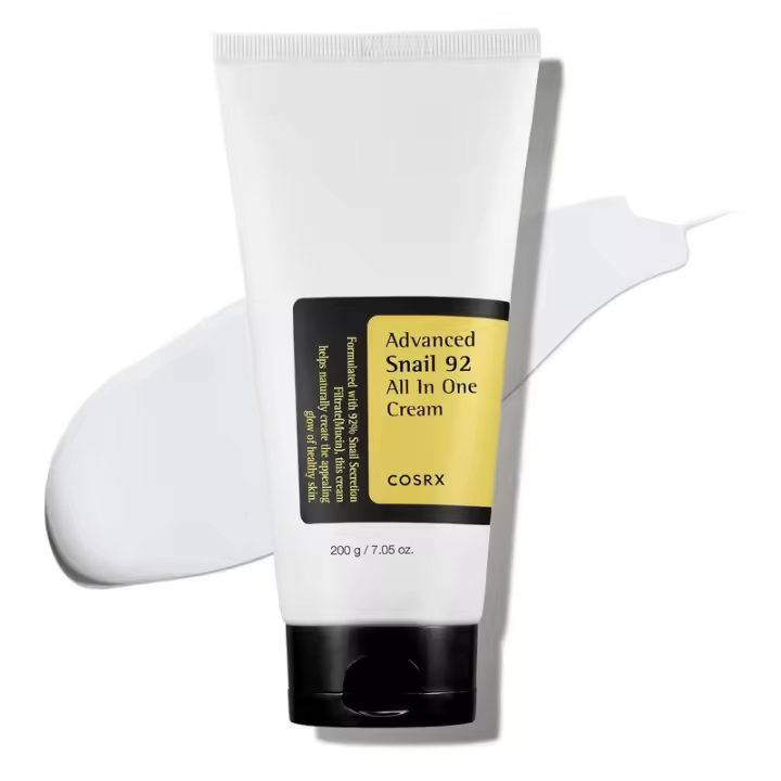 COSRX Snail Mucin 92% Hidratante, Crema de Gel Facial de Reparación Diaria Tipo Tubo para Pieles Secas y Sensibles, No Probado en Animales, - 1