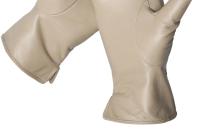 Guantes de piel de oveja para mujer, manoplas cortas de terciopelo fino para pantalla táctil, de cuero, de buena calidad, para invierno, 2226 - details 143