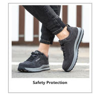 Zapatos de seguridad antichispas para soldador, calzado de trabajo de gamuza antiperforación, antideslizante - details 3