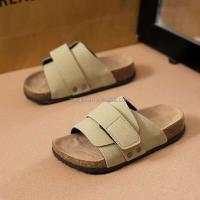 Nueva llegada, sandalias de corcho de Color a la moda para niños 28-35, precio bajo, zapatillas deslizantes de diseño de cuero para niñas de alta calidad - details 1