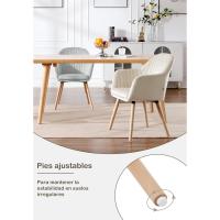 Sillas de Cocina Sillas Tapizadas con Reposabrazos en Terciopelo, - details 4