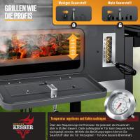 Parrilla de Carbón Grande con Carrito Asador BBQ de Acero Inoxidable con Termómetro - details 22