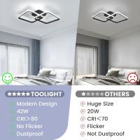 50W Plafon LED Techo Regulable, Lampara Techo con Mando a Distancia 3000K-6500K 59cm, Moderno Lamparas de Techo Salon Cuadrado para Dormitorio Salon Baño Cocina Comedor Pasillo - details 32