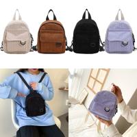 Bolsos de pana pequeños para mujer, Mini mochila para estudiantes, mochilas de moda - details 3