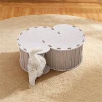 Cama túnel para gatos de fieltro en forma de S, nido para gatos semicerrado ventilado desmontable, resistente a los arañazos con agujeros, casa escondite para gatos - details 1