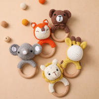 Bebé Recién Nacido Juguete de Crochet con Diseño de Dibujos Animados en Madera Unisex Regalos para Recién Nacidos Marca - details 4
