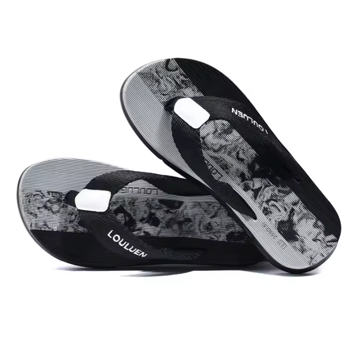 Nuevas sandalias de hombre tipo chanclas con pinza, antideslizantes, casuales, para la playa, frescas para usar al aire libre. - 1