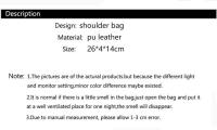 Bolso de Hombro Diagonal de Cuero Sintético PU para Mujeres Moda Casual para Cenas y Bodas - details 1